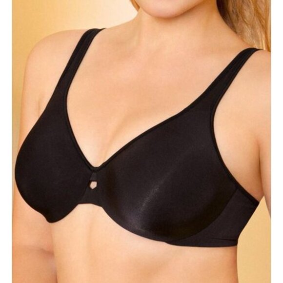 Lilyette by Bali Plunge Into Comfort Minimizer Bra Onyx 38D#183 - Picture 1 of 2